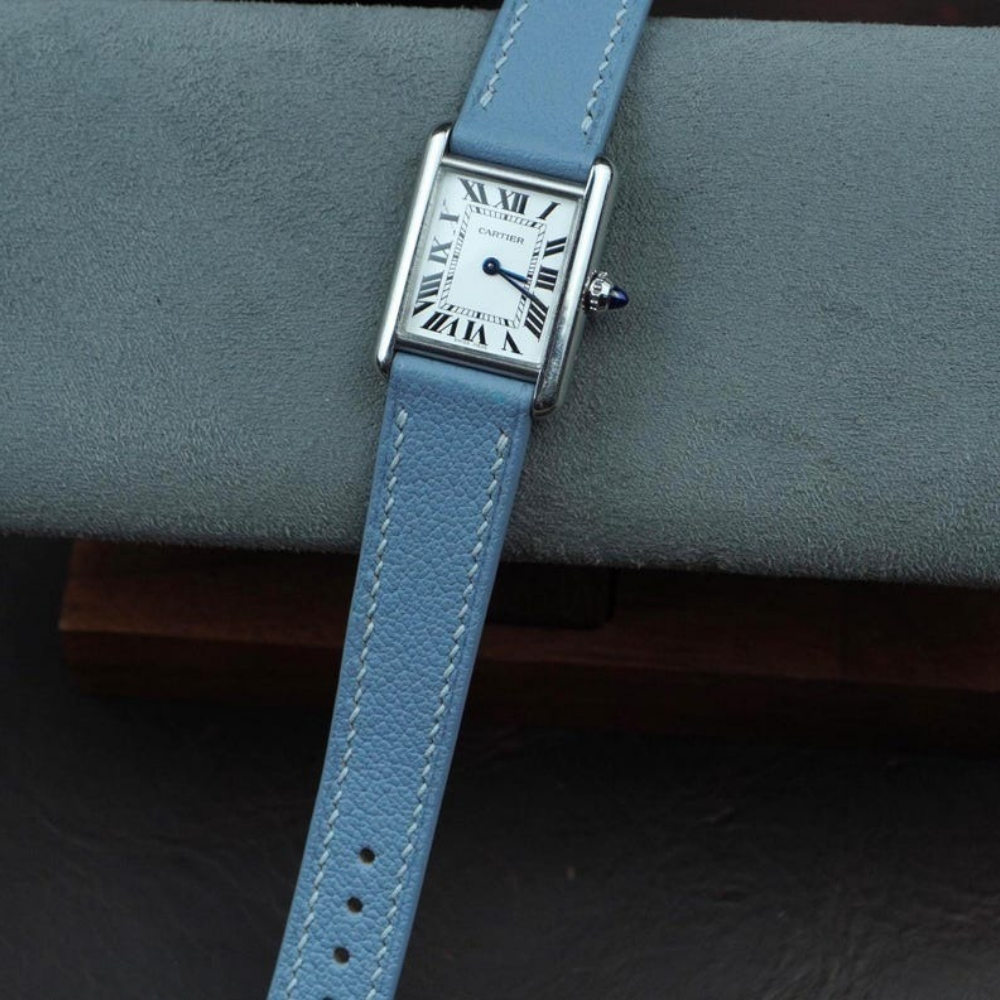 Chevre Leather Strap for Cartier Tank