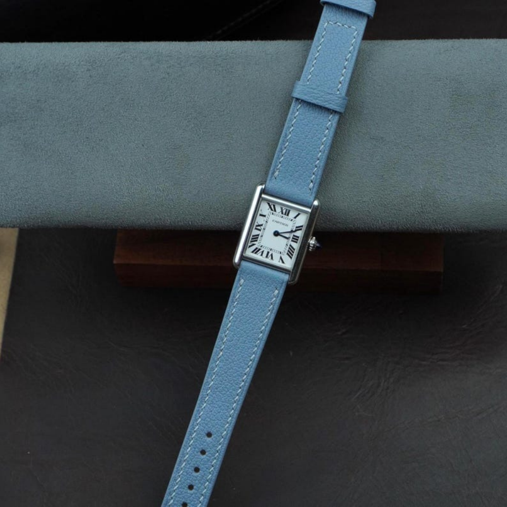 Chevre Leather Strap for Cartier Tank