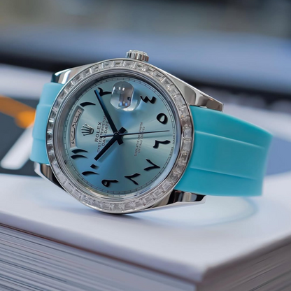Rolex Day-Date Rubber Strap for Deployant Clasp