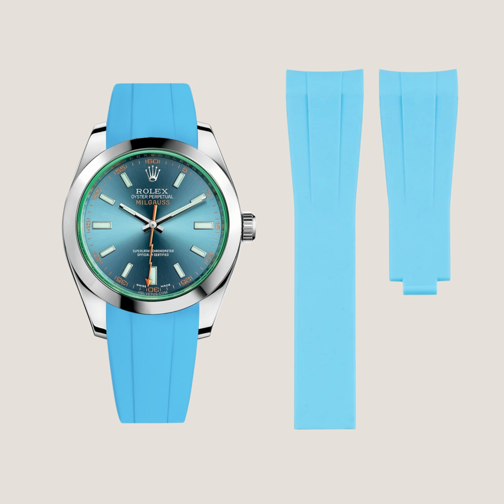 Rolex Milgauss Rubber Strap for Deployant Clasp