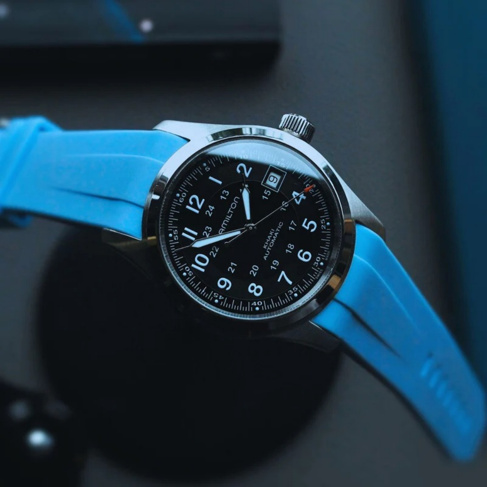 FKM Rubber Strap for Hamilton Khaki Field