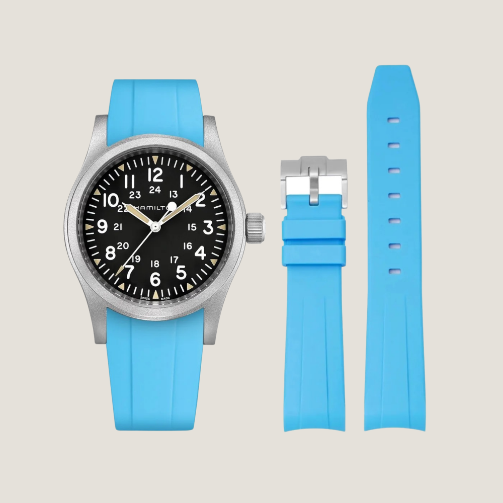 FKM Rubber Strap for Hamilton Khaki Field