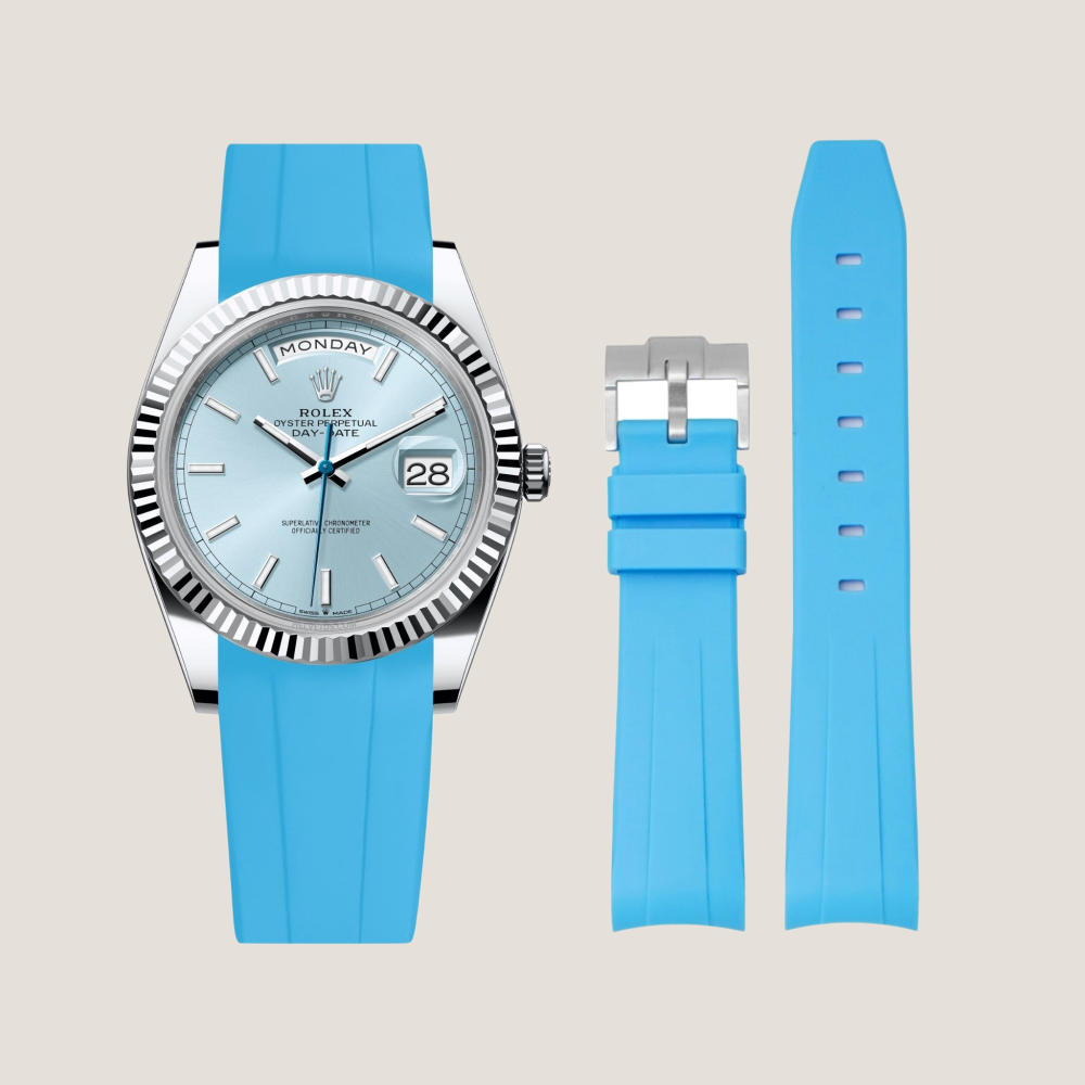 FKM Rubber Strap for Rolex Day-Date Pin Buckle