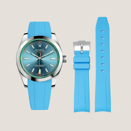 FKM Rubber Strap for Rolex Milgauss Pin Buckle