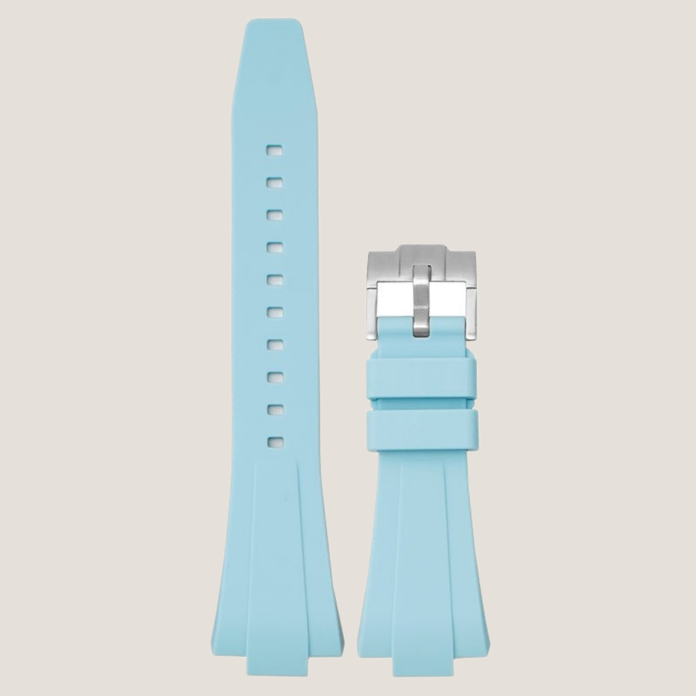 FKM Rubber Strap for Tissot PRX Pin Buckle