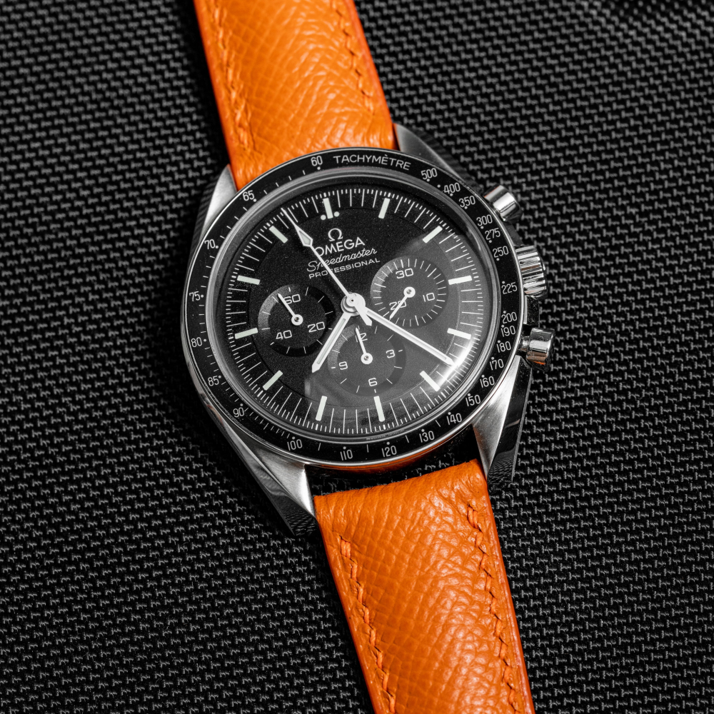 Epsom Calfskin Leather Strap for Omega – Universal Custom Fit