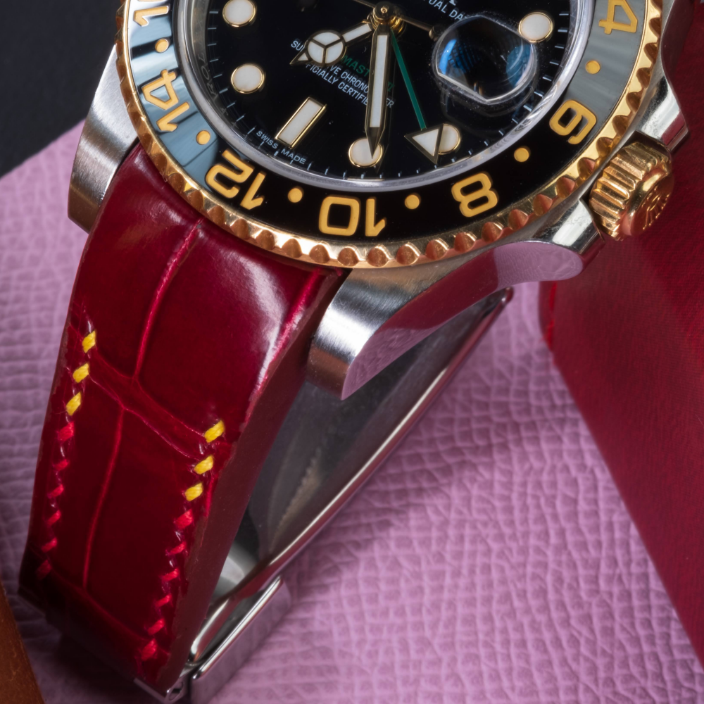 Alligator Leather Strap for Rolex GMT-Master II