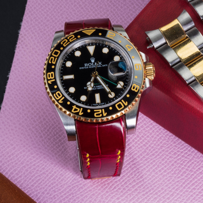 Alligator Leather Strap for Rolex GMT-Master II