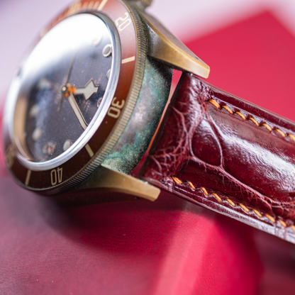 Alligator Leather Strap for Tudor Black Bay