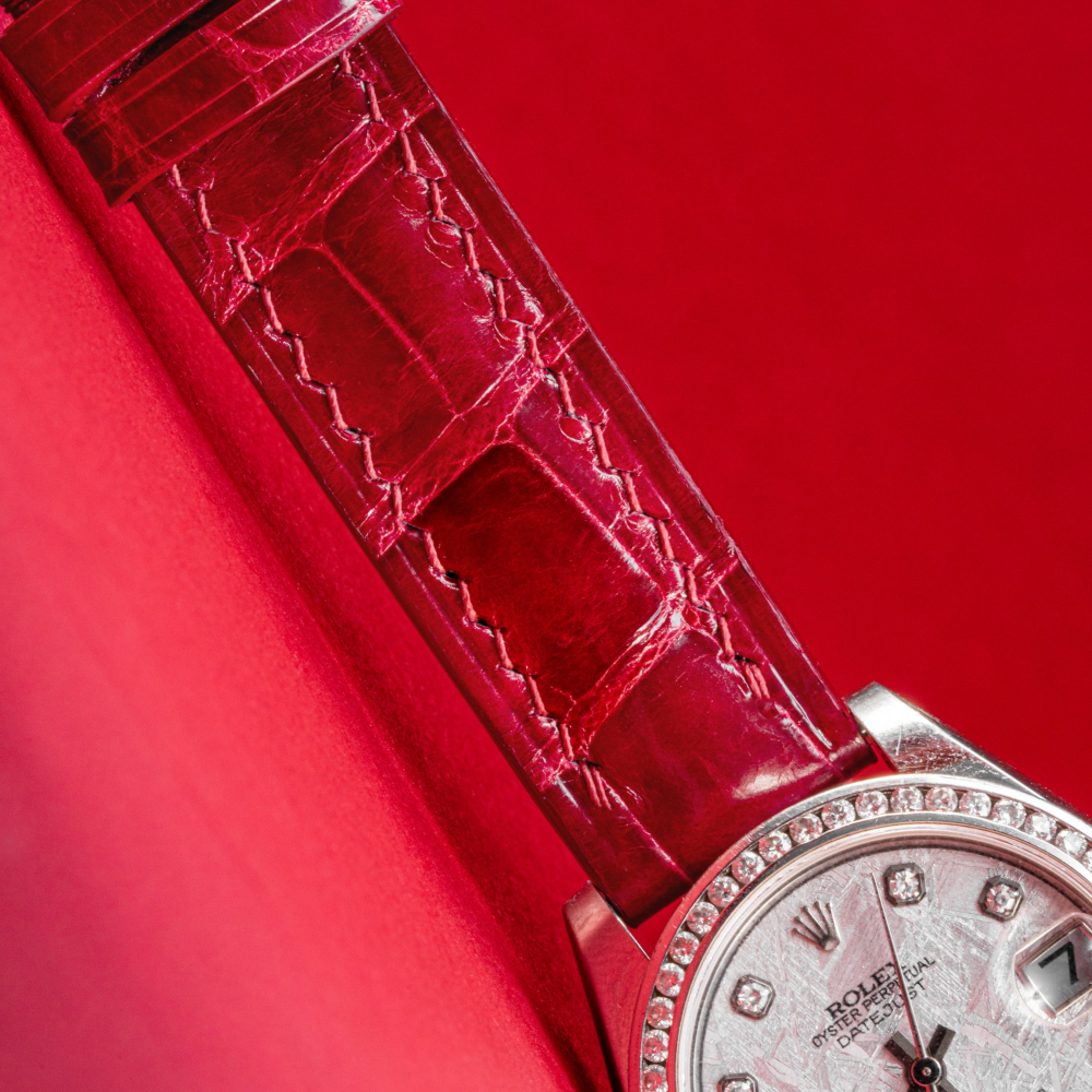 Alligator Leather Strap for Rolex Datejust