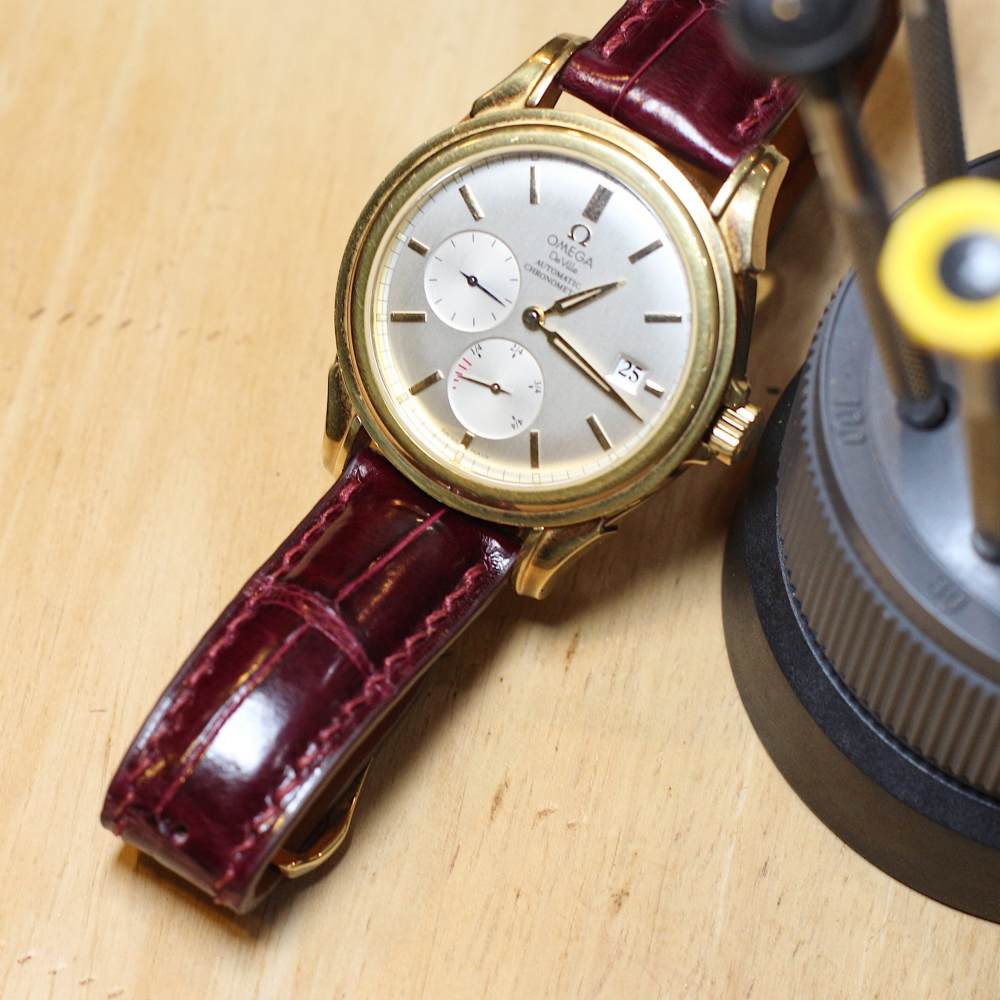 Omega De Ville Alligator Leather Strap