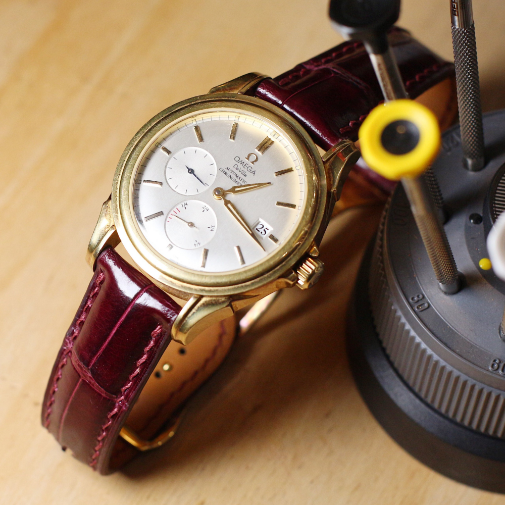 Omega De Ville Alligator Leather Strap