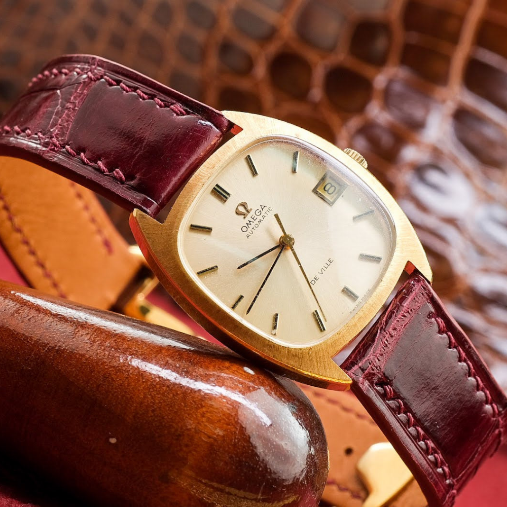 Omega De Ville Alligator Leather Strap