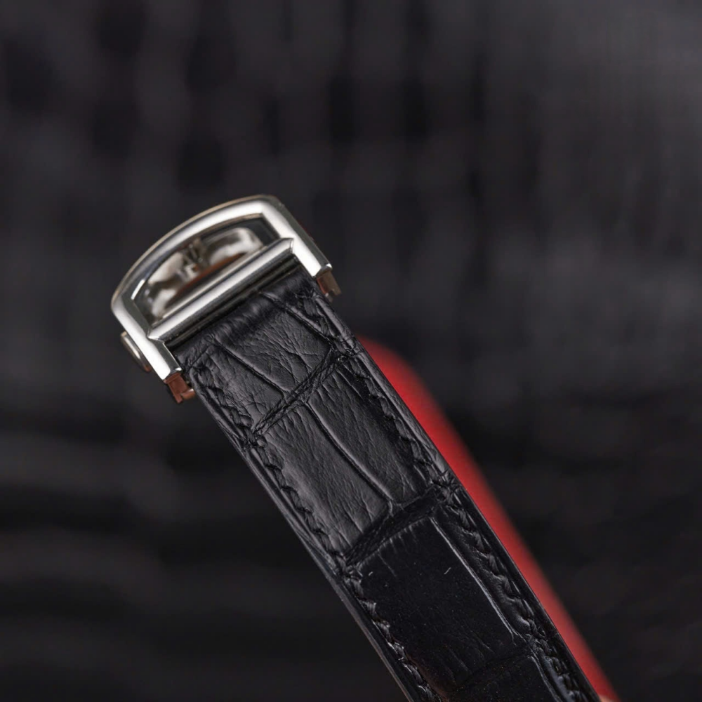 Cartier Ballon Bleu Alligator Watch Leather Strap – Push Button Clasp