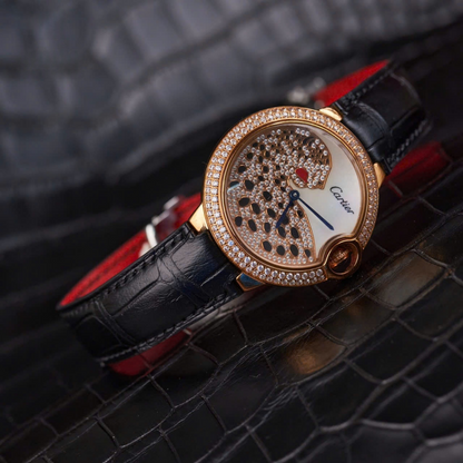 Cartier Ballon Bleu Alligator Watch Leather Strap – Push Button Clasp
