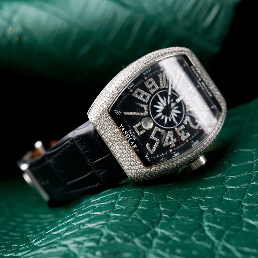 Alligator Leather Strap for Franck Muller Vanguard