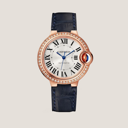 Cartier Ballon Bleu Alligator Watch Leather Strap – Push Button Clasp