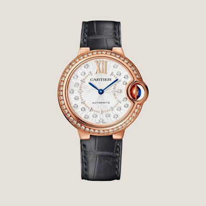 Cartier Ballon Bleu Alligator Watch Leather Strap – Push Button Clasp