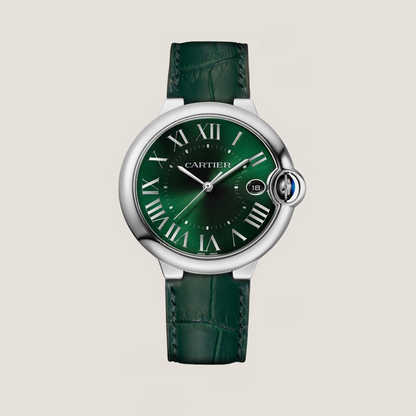 Cartier Ballon Bleu Alligator Watch Leather Strap – Push Button Clasp