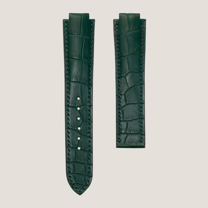 Cartier Ballon Bleu Alligator Watch Leather Strap – Push Button Clasp