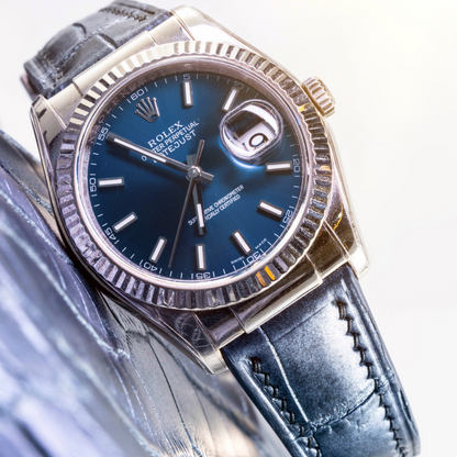 Alligator Leather Strap for Rolex Datejust