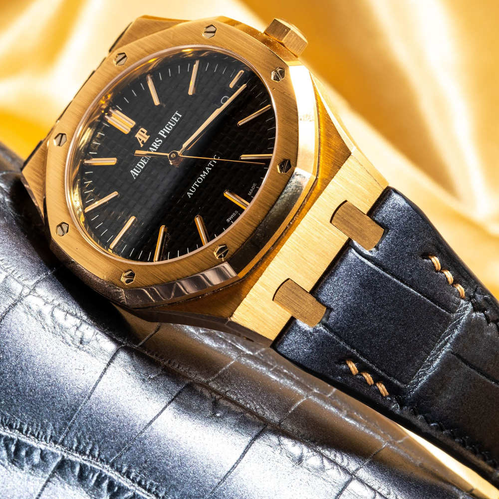 Alligator Leather Strap for Audemars Piguet Royal Oak 41mm