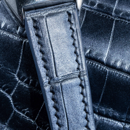 Alligator Leather Strap for Franck Muller Platinum Rotor