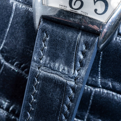 Alligator Leather Strap for Franck Muller Platinum Rotor