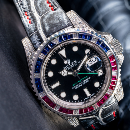 Alligator Leather Strap for Rolex GMT-Master II