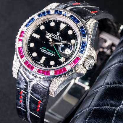 Alligator Leather Strap for Rolex GMT-Master II