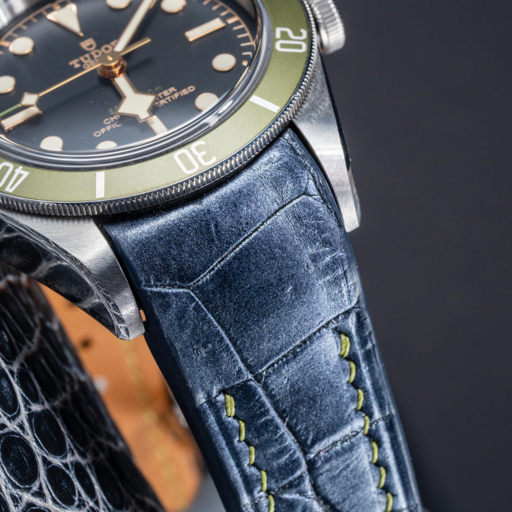 Alligator Leather Strap for Tudor Black Bay