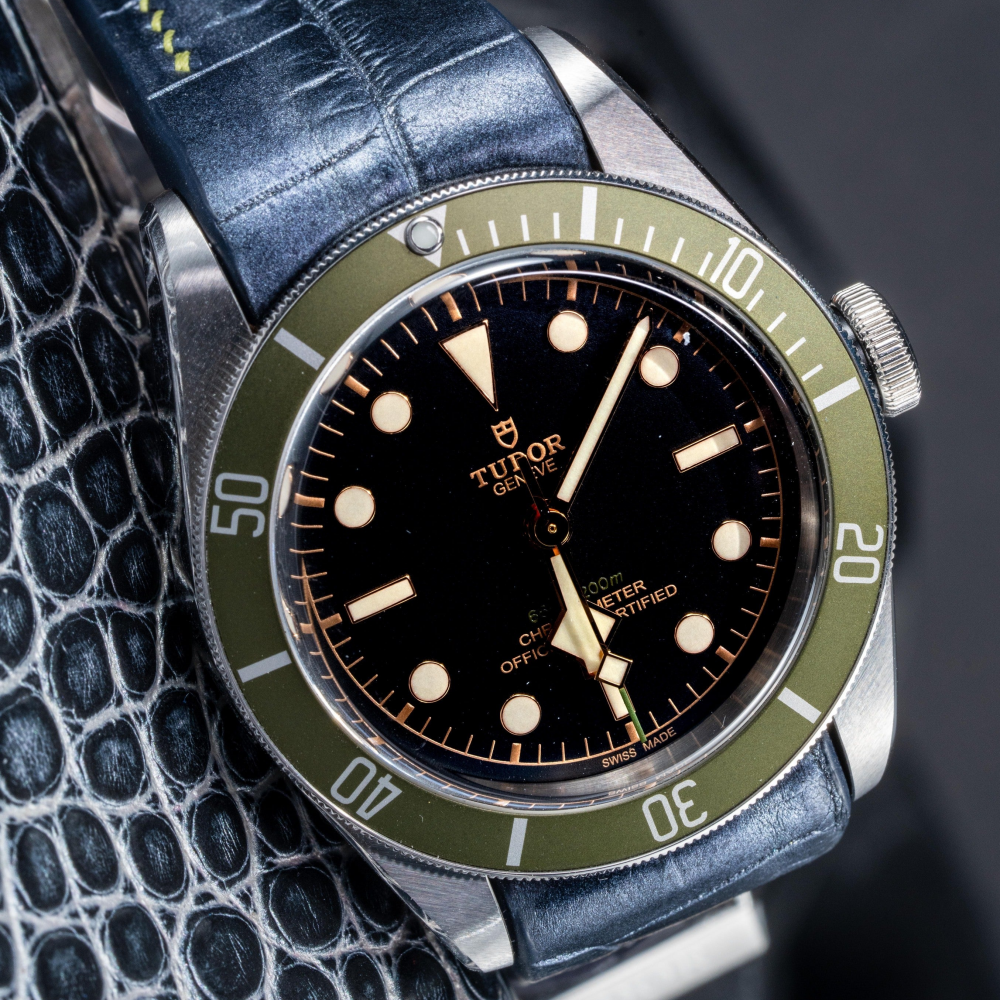 Alligator Leather Strap for Tudor Black Bay