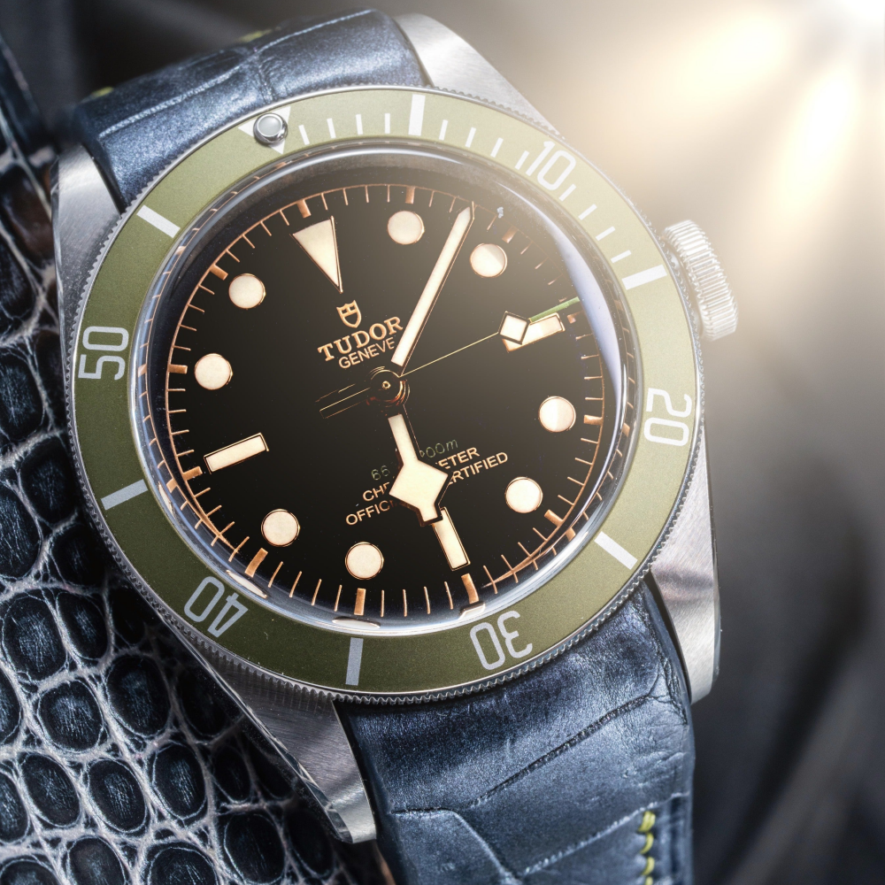 Alligator Leather Strap for Tudor Black Bay
