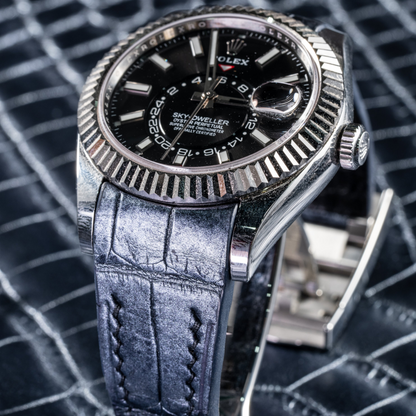 Alligator Leather Strap for Rolex Sky-Dweller
