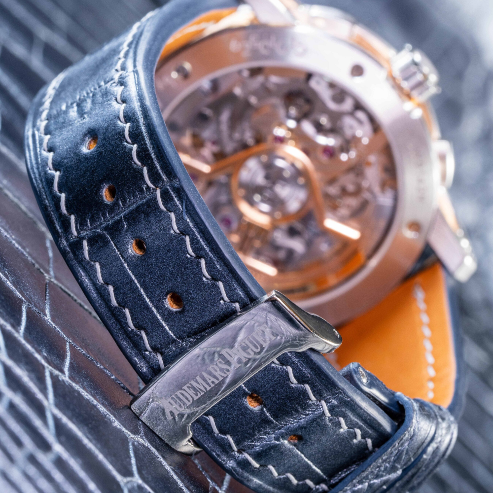 Alligator Leather Strap for Audemars Piguet Code 11.59