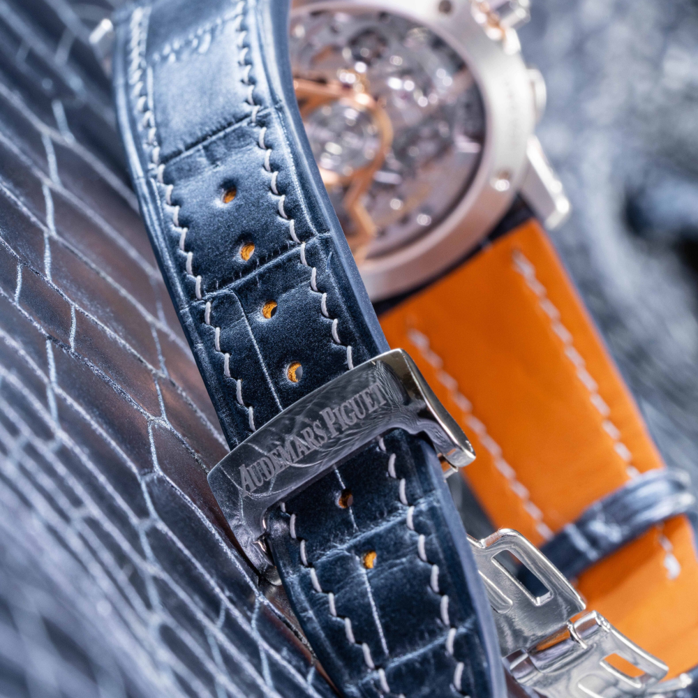 Alligator Leather Strap for Audemars Piguet Code 11.59