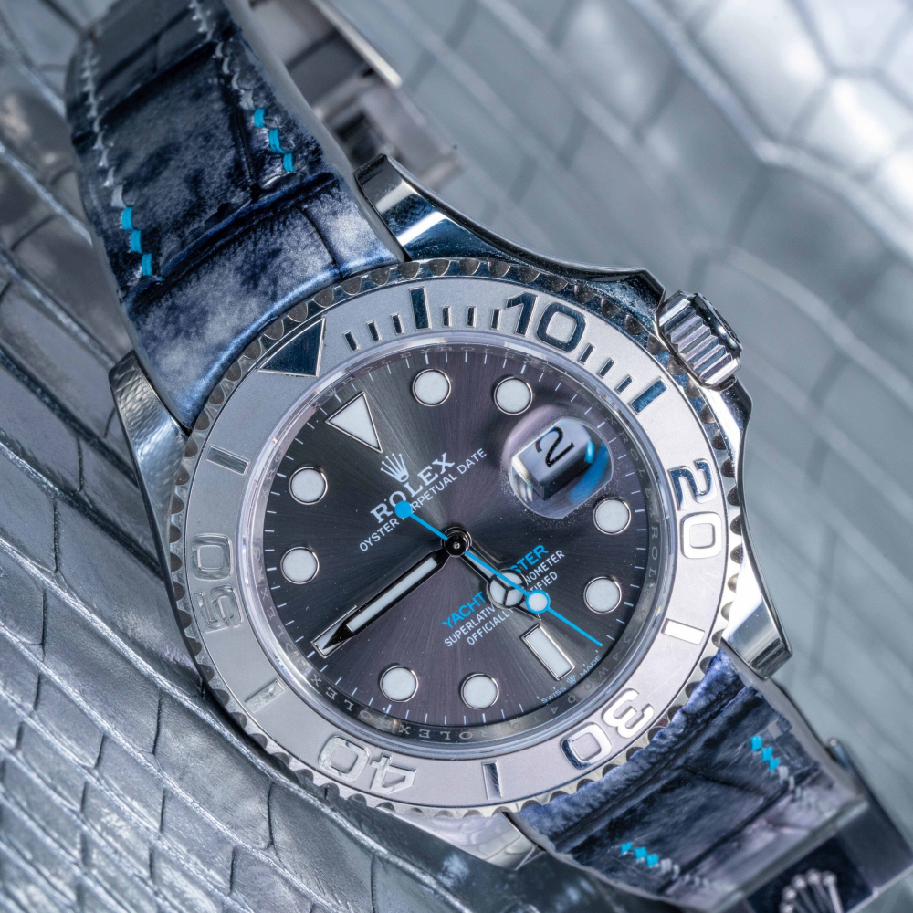 Alligator Leather Strap for Rolex Yacht-Master