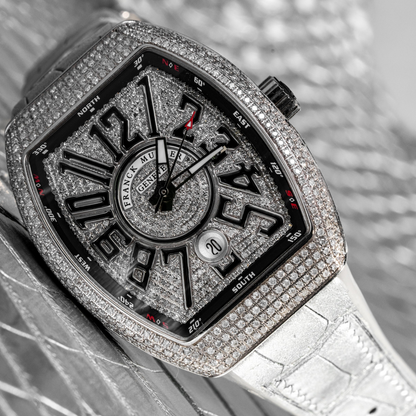 Alligator Leather Strap for Franck Muller Vanguard