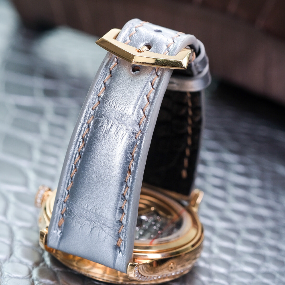Alligator Leather Strap for Patek Philippe Annual Calendar
