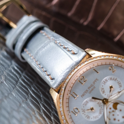 Alligator Leather Strap for Patek Philippe Annual Calendar