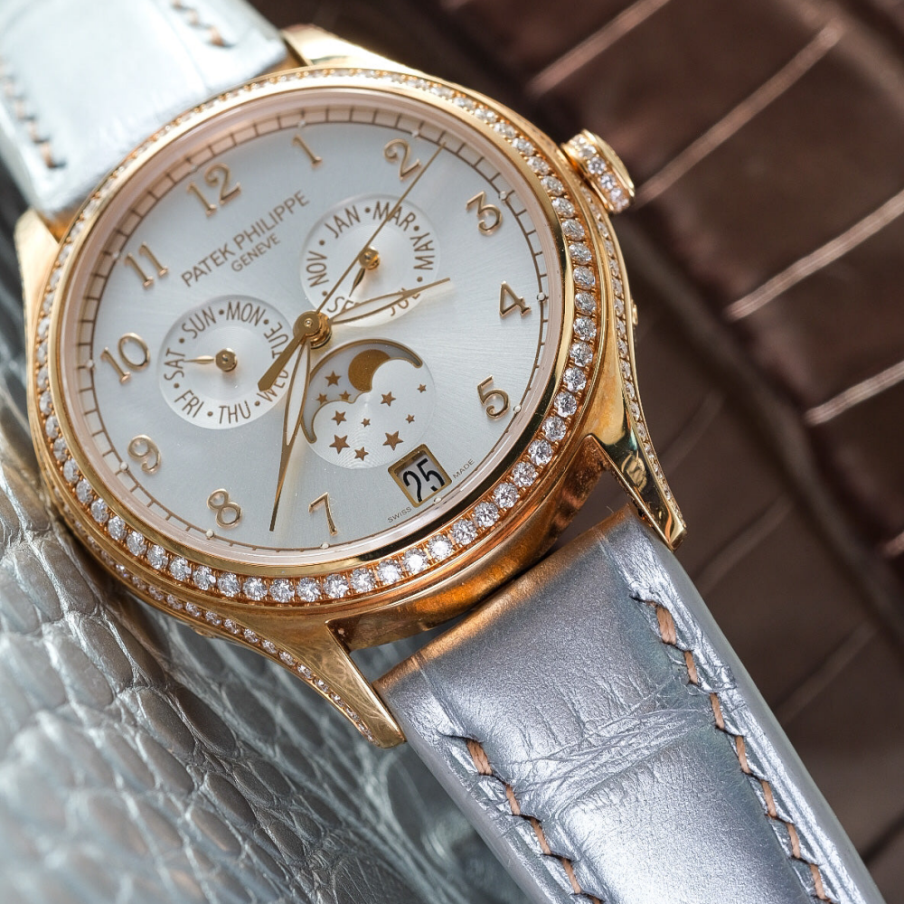 Alligator Leather Strap for Patek Philippe Annual Calendar