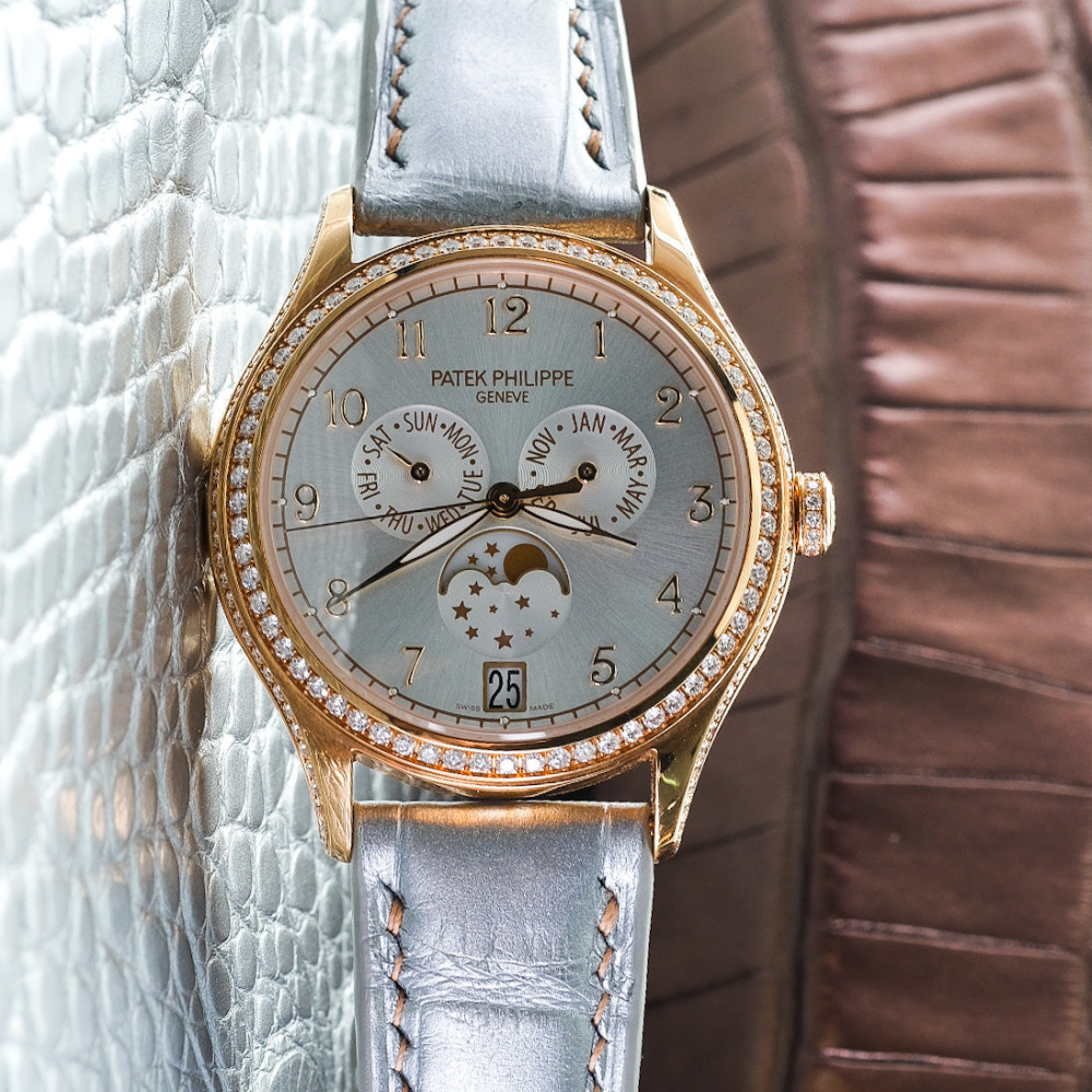 Alligator Leather Strap for Patek Philippe Annual Calendar