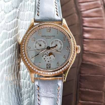 Alligator Leather Strap for Patek Philippe Annual Calendar