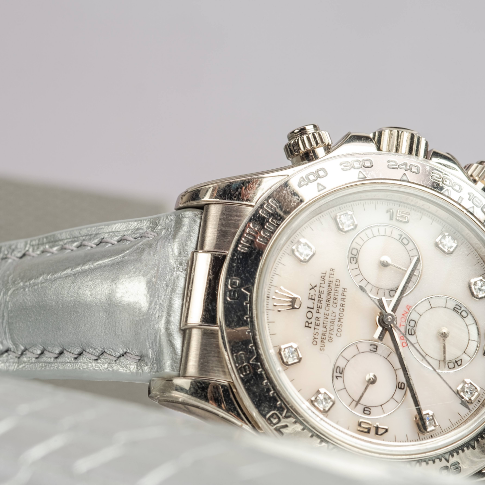 Rolex Daytona Alligator Leather Strap – Deployant Clasp Compatible
