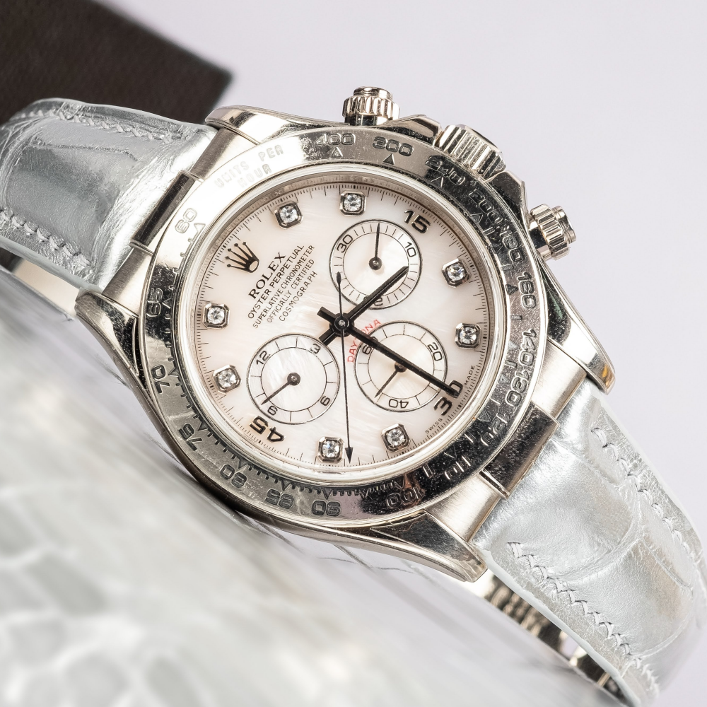 Rolex Daytona Alligator Leather Strap – Deployant Clasp Compatible