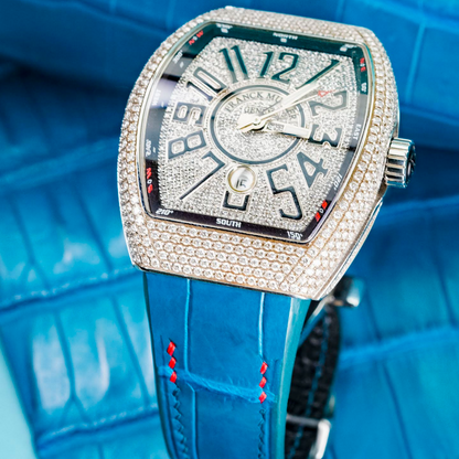 Alligator Leather Strap for Franck Muller Vanguard