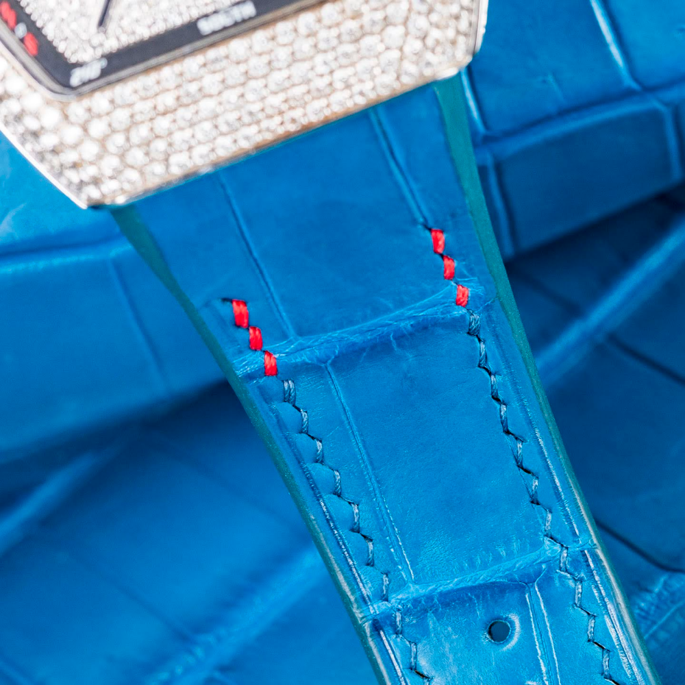 Alligator Leather Strap for Franck Muller Vanguard