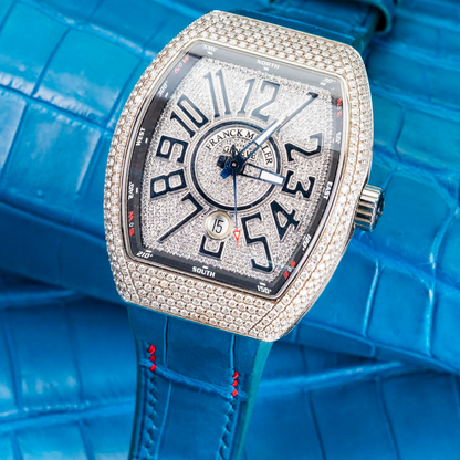Alligator Leather Strap for Franck Muller Vanguard