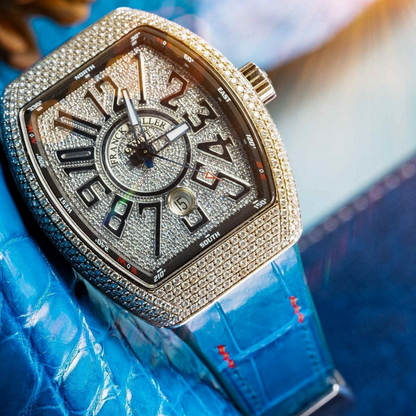 Alligator Leather Strap for Franck Muller Vanguard