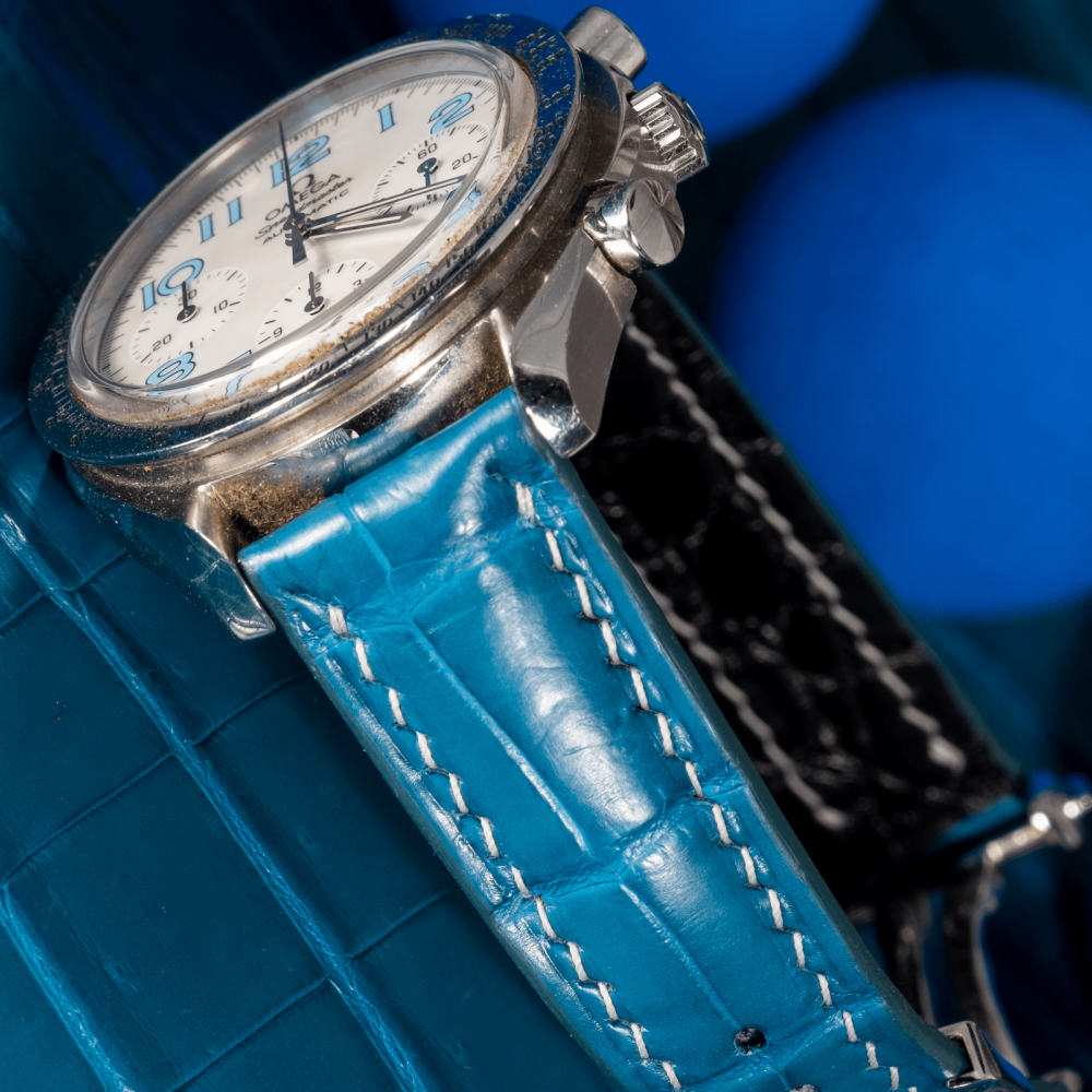 Alligator Leather Strap for Omega Speedmaster